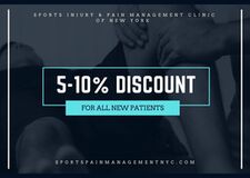 Sports Injury & Pain Management Clinic of New York offers a discount