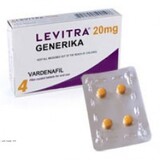Generic Levitra vardenafil tablet medication for erectile dysfunction (ED)