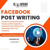 Elevate Your Brand's Online Presence With Impactful Facebook Post Writing That Resonates With Your Audience
