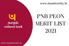 PNB Peon Merit List 2021