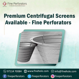 Premium Centrifugal Screens Available - Fine Perforators